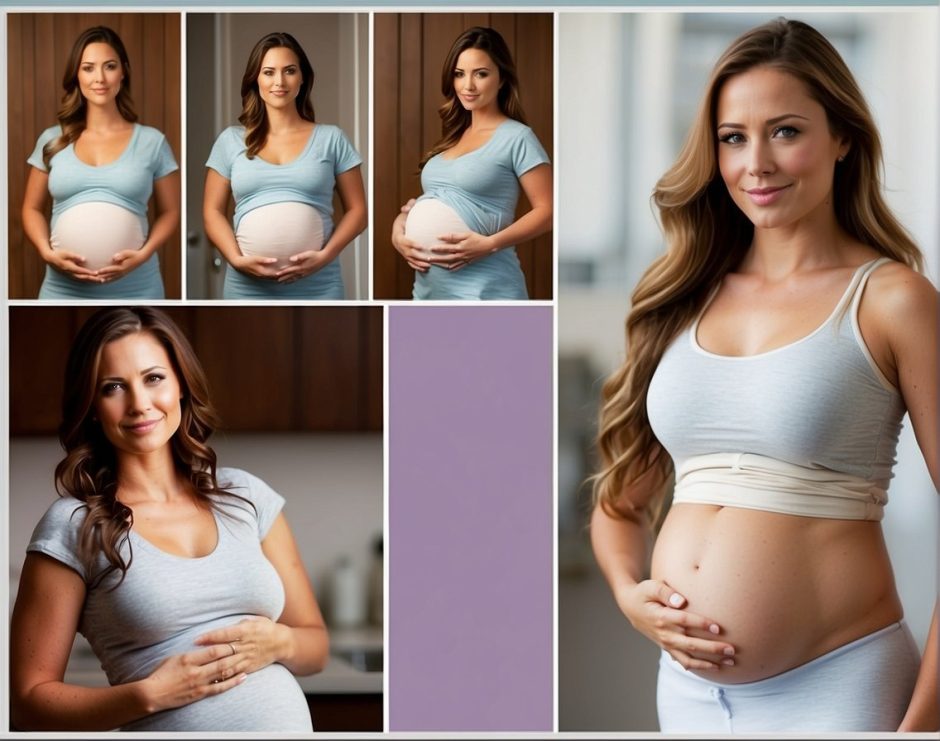 donna incinta diverse fasi